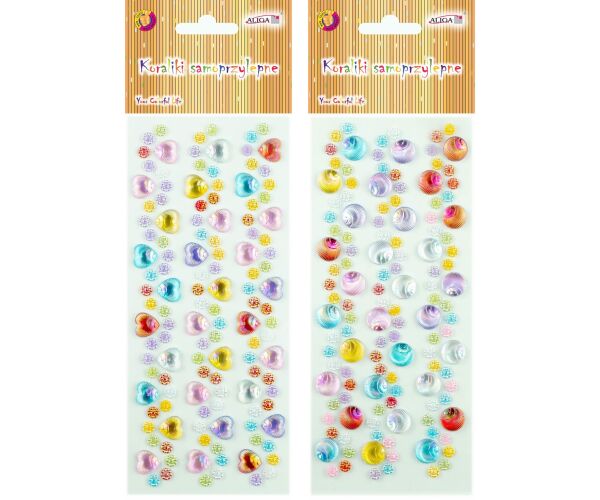 Kamínky samolepící - kytičky