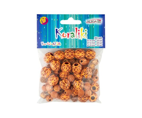 Korálky plastové 60 ks mix vzorů a motivů