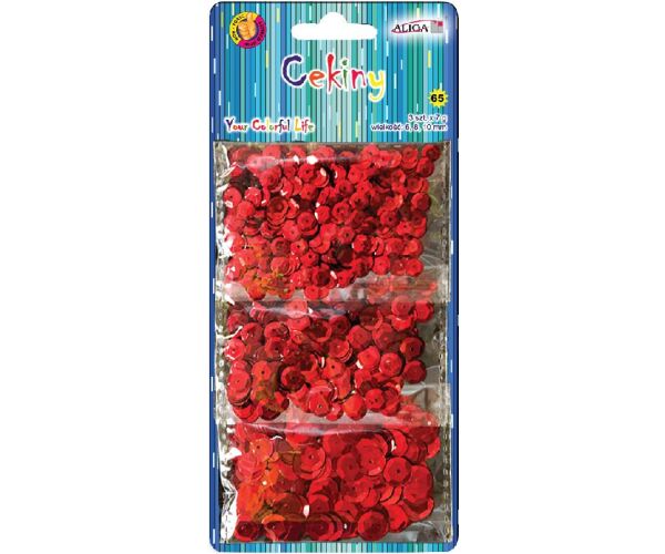 Flitry metalické červené 3 x 7 g