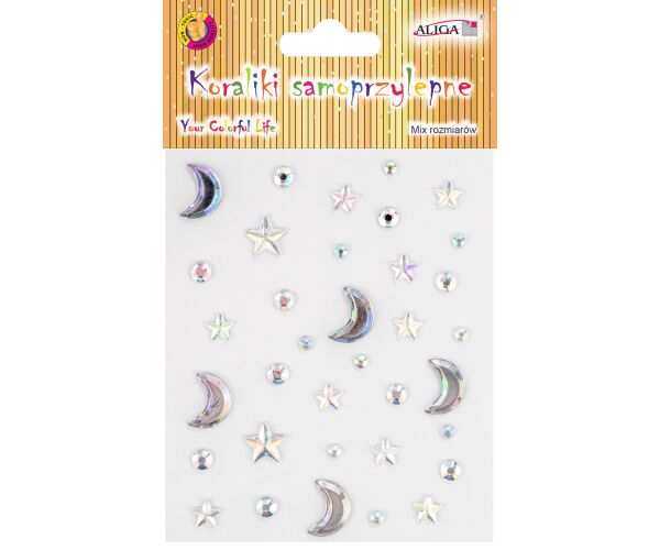 Kamínky samolepící stříbrné