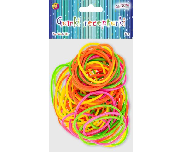 Gumové kroužky mix neonových barev 30 g