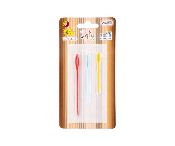 Sada 3 ks plastových jehel