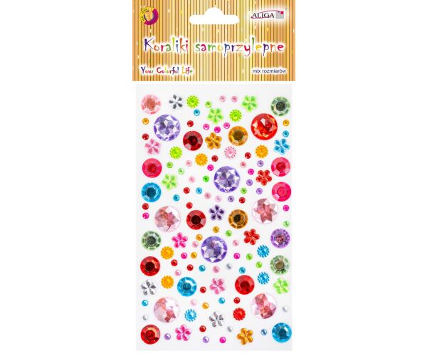 Kamínky samolepící mix barev a velikosti