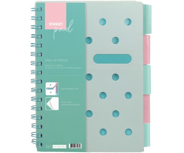 Spirálový blok A4 Street Pad Green
