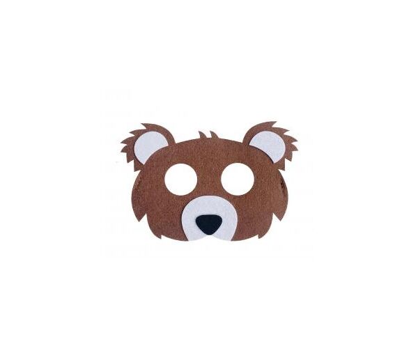 Párty maska filcová MEDVĚD