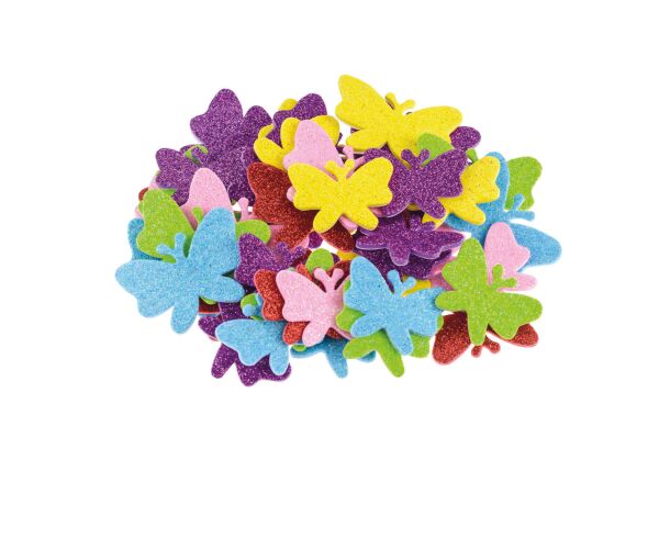 Pěnová samolepka s brokátem PVC 12