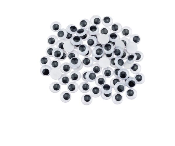Samolepící oči 12 mm 80 ks