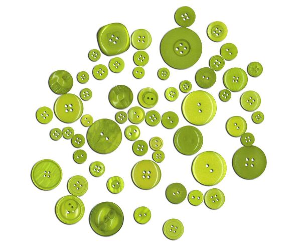 Dekorační knoflíky - zelené