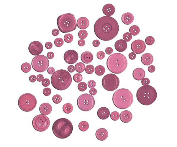 Dekorační knoflíky - růžové