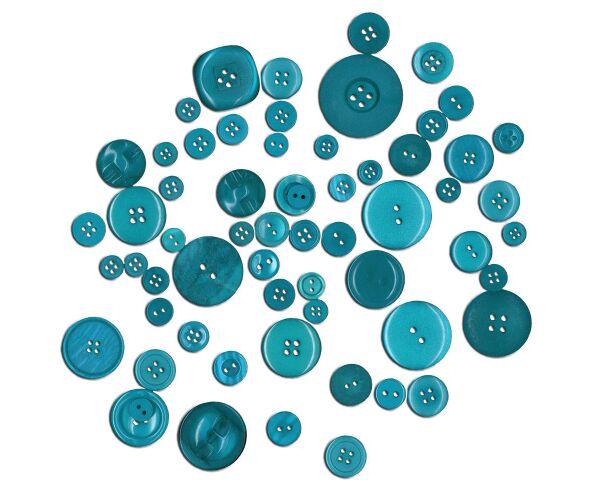 Dekorační knoflíky - modré