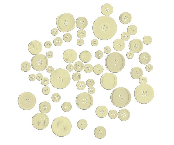 Dekorační knoflíky - krémové