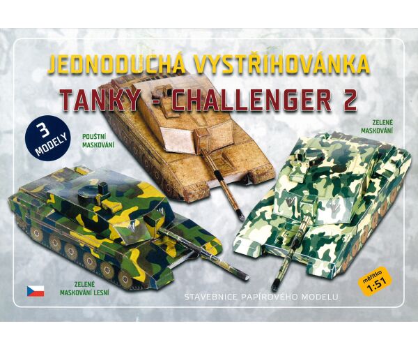 Vystřihovánky - Tanky - Challenger 2