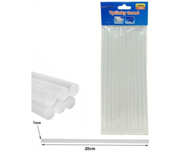 Lepidlo do tavné pistole 07 x 200 mm 12 ks