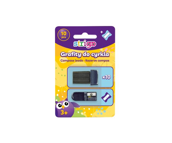 Tuhy do kružítka s ořezávátkem STRIGO SSC024