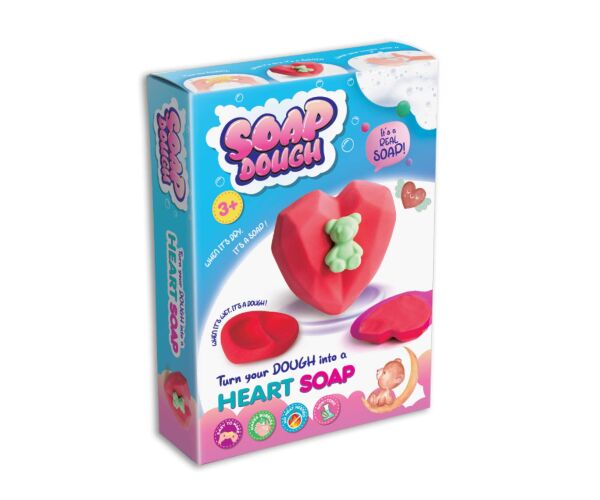 PAULINDA sada na výrobu mýdla Srdce s medvídkem