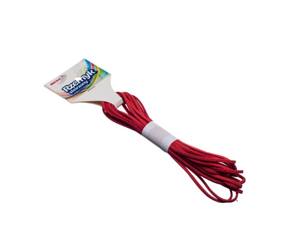 Kožený řemínek 5 m červený