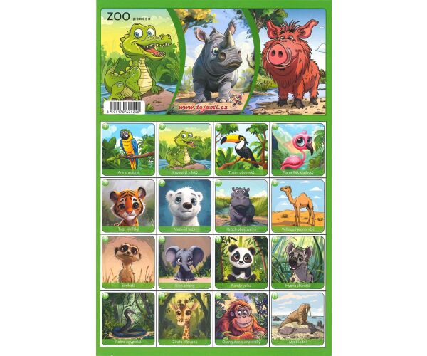 Pexeso A4 - ZOO