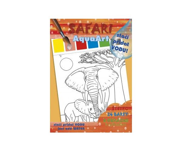 Vodové omalovánky A4 - Safari