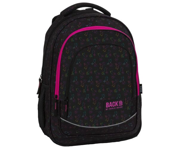 Školní batoh BackUp 3 - jednorožci