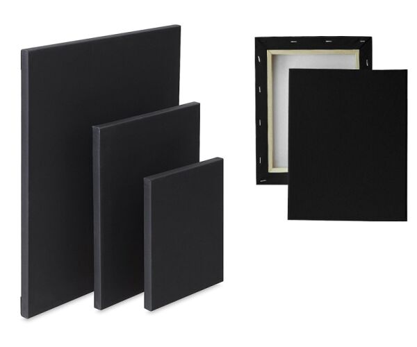 Plátno na rámu černé 18 x 24 cm