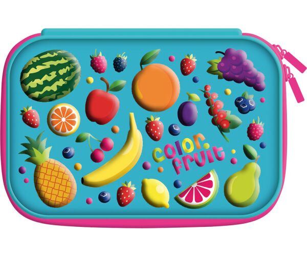 Penál 1 zip 3D Fruits - prázdný