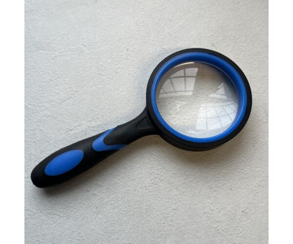 Lupa velká 50 mm modrá