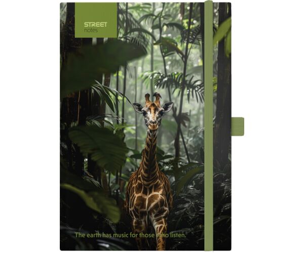 Blok ANIMALS Giraffe A6 linka s gumou