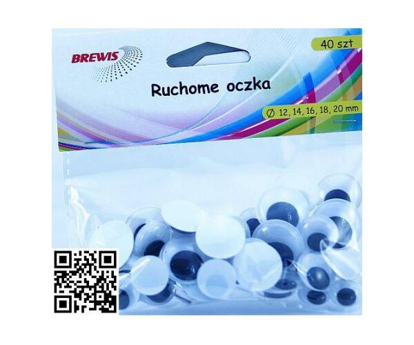 Samolepící oči 12 - 20 mm