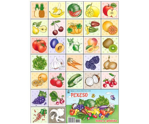 Pexeso Ovoce a zelenina