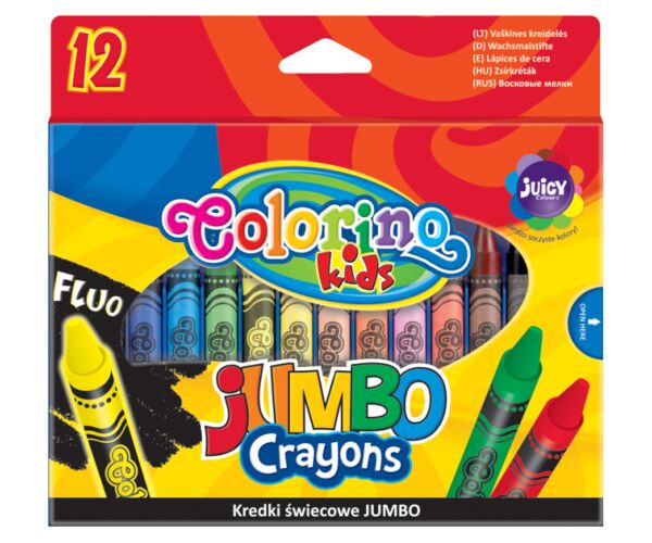 Colorino voskovky 12ks JUMBO