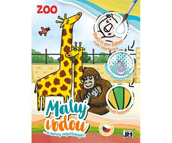 Omalovánky A4 vodové ZOO