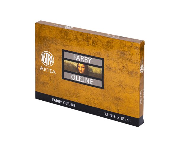 Olejové barvy ASTRA 18 ml 12 barev sada 2
