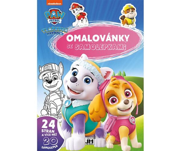 Omalovánky A4 se samolepkami - Tlapková patrola 3589-1