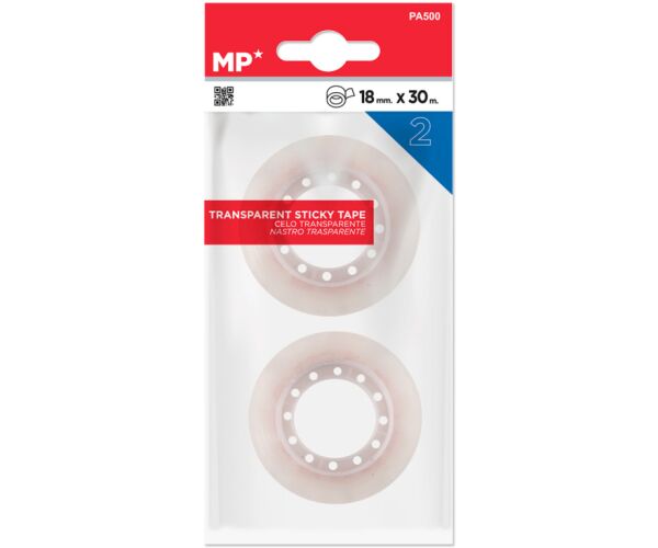 Lepící páska 18 mm 30 m 2 ks v balení