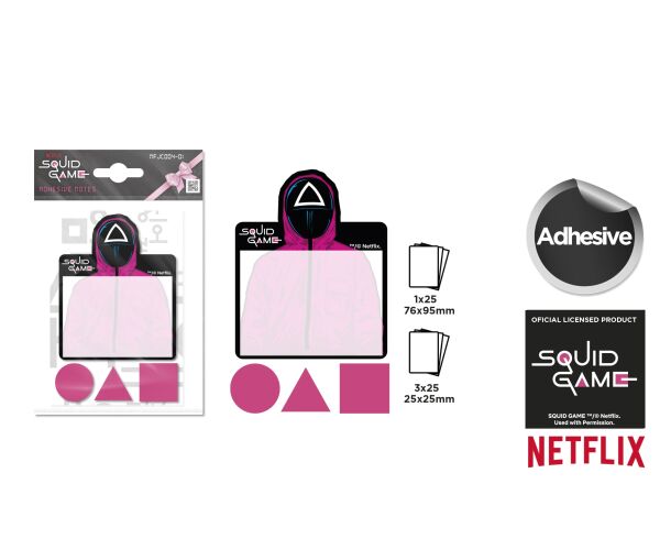 Lepící bloček NETFLIX - Squid Game (Hra na Oliheň)