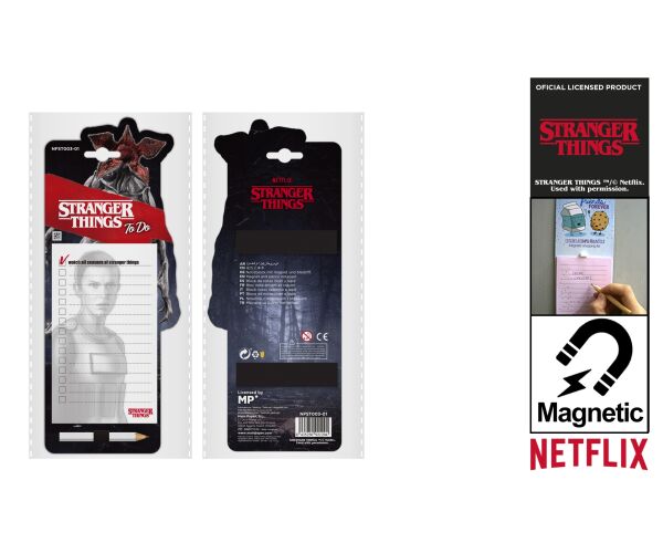 Magnetický blok NETFLIX - Stranger Things s tužkou