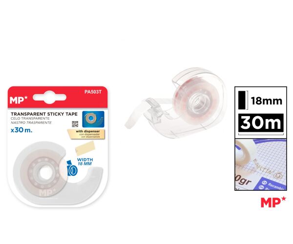 Lepící páska 18 mm 30 m s odvíječem