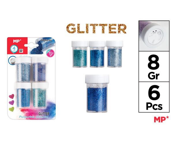 Brokát na blistru 4 barvy po 6 g MIX