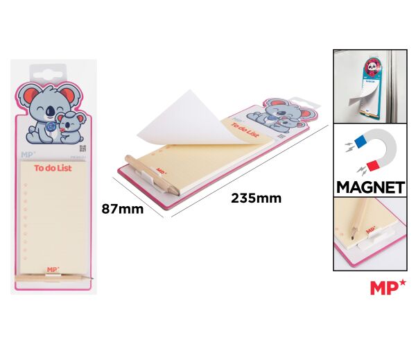 Magnetický blok s tužkou - Koala