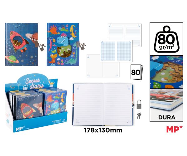 Památník se zámkem zvířátka 80 l Kluci mix