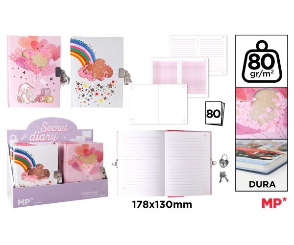 Památník se zámkem zvířátka 80 l Rainbow