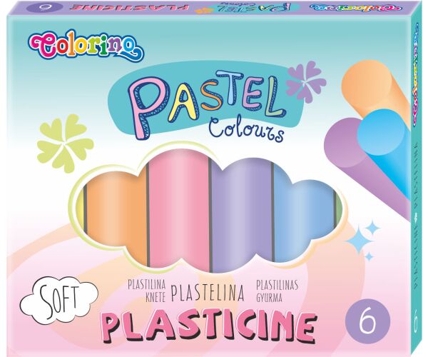 Colorino plastelína Pastel 6 barev