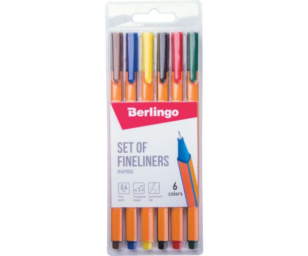 Sada popisovačů BERLINGO 6 barev