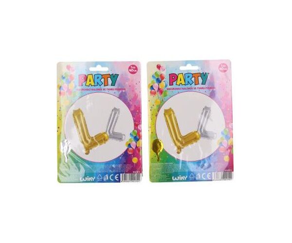 Balonky nafukovací ve tvaru písmene L