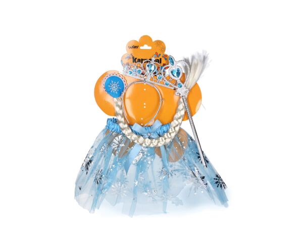 Párty set karneval - Princezna svetlé modrá