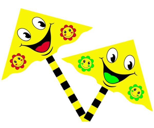 Létající drak 65 x 35 cm Smajlík