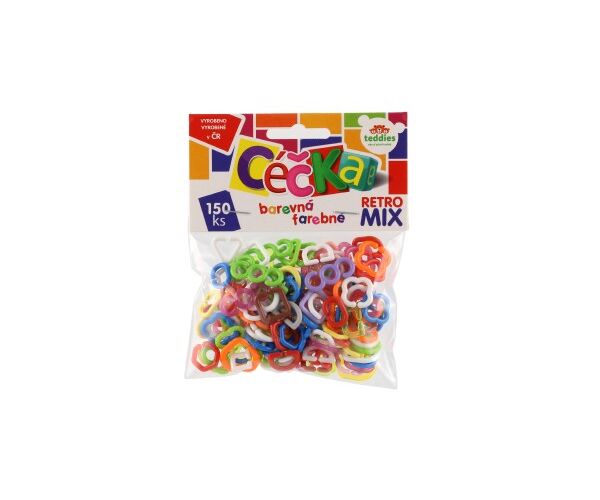 Céčka barevná retro mix 150 ks v sáčku
