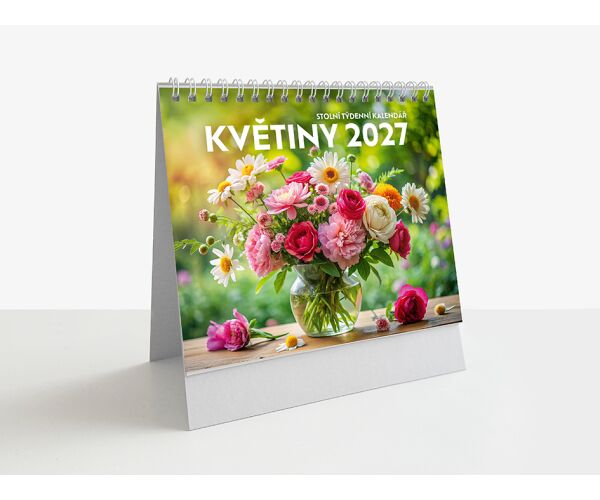 2027 kalendář stolní Optimum Květiny 319