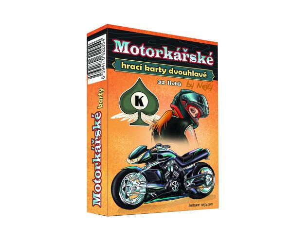 Karty hrací dvouhlavé - motorkářské