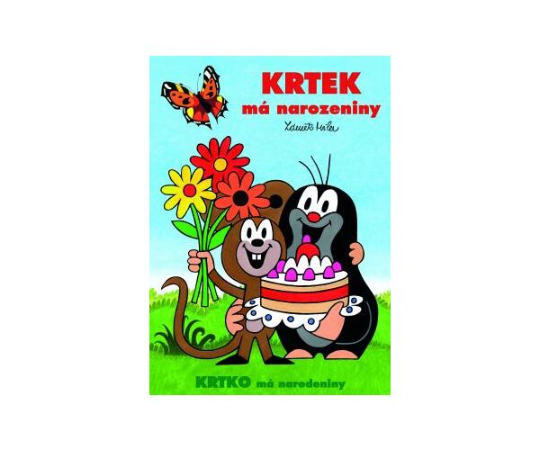 Omalovánky A4 - Krtek má narozeniny